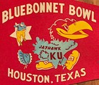 Vintage 1961 University Of Kansas Jayhawks Football Pennant  Bluebonnet Bowl 