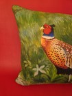 Shantalle Studio Silk Hand Painted Pillow Pheasant Large 17 x25  Feather Insert