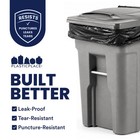 Plasticplace 64 Gallon Toter   Compatible Trash Bags  Black  1 5 Mil  50 Count