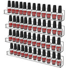 Nail Polish Organizer Wall Mounted  4 Pack Nail Polish Rack Display 48 Bottles