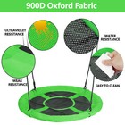 800lb 40  Round Saucer Tree Swing Seat Waterproof W hanging Rope For Kids Green