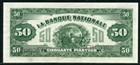 Canada 1922 La Banque Nationale  50 S874s Specimen Ef