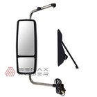 White Heated Door Mirror For 2013-17 International Harvester Prostar  Left Side
