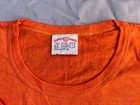 Vintage 70s 80s Elvis Costello Get Happy  Tour Orange Concert T-shirt Size L