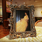 4x6 Vintage Picture Frame Antique Ornate Bronze Gold Photo For Table Top