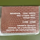 New Oem Honda E1500 E2500 Portable Generator Owner s Manual