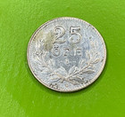 1940 Sweden King Gustaf V  600 Silver 25 Ore Three Crowns Wreath Km  785