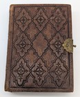 Antique Leather Photo Album Cdv 1865 Beautiful Victorian - Mostly Empty