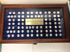 Franklin Mint Presidents   First Ladies Mini-coin Silver Set To Regan-case   Coa