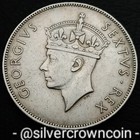 East Africa   Uganda   Kenya 1 Shilling 1950  Km 31  One Dollar Coin  Lion Mount