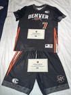 Set Graham Bundy Jr  Game-worn Denver Outlaws Jersey   Shorts 2024 Pll Season