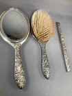 Vintage S  Kirk   Son Sterling Vanity Dresser Set - Mirror  Brush  Comb Holder