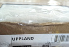 Ikea Uppland Three 3 Seat Sofa W chaise Cover Slipcover Totebo Light Beige New 