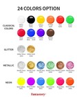 Fantastory Tempera Paint For Kids 24 Colors 2 Oz Each Washable Tempera Paint