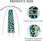 Bag Straps Replacement Crossbody Wide Blue Leopard Print Adjustable Guitar Strap