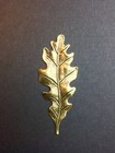 32563         2 Pc  Brass Oxidized Victorian Large Oak Leaf Jewelry Finding