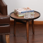 Nesting Table  Wood Coffee Table  Side Table With Solid Oak Hardwood Structure F