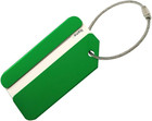 5pack Green Aluminum Luggage Tags Holders For Travel Luggage Baggage Identifier 