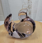 Vtg Murano  Neodymium Proud Dove pigeon Bird 5 5  