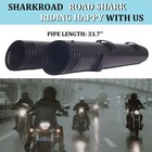 4  Slip On Mufflers Exhaust For Indian 2014-up Motorcycle Exhaust  Black Pipe