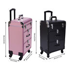 Professional Rolling Makeup Trolley Train Case Box Organizer Salon Cosmetic