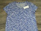 Nwt Lilly Pulitzer Etta Scoop Neck Top In Zee Bebe Size Large Free Shipping