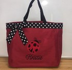 Personalized Baby Diaper Bag Tote Monogrammed Ladybug