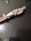 Vintage Metal Letter Opener Knight In Armor Sword Shield