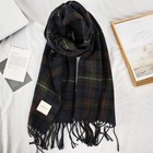 Mens Womens Winter Warm Scotland Made 100  Cashmere Scarf Scarves Plaid Wool