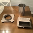 Mid America Standard Hooded Dryer Vent 6  Aluminum Almond Classic Color  170