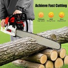2-stroke Gasoline Chainsaw 52 Cc 20  Bar Power Engine Wood Cutting Gas Chain Saw