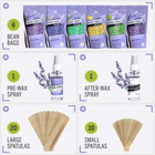 Hard Wax Beans Kit  6 Bags   Pre   After Spray  Hard Wax Beads Hair Removal