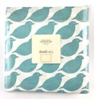 Dwell Studio New Baby Crib Skirt Tailored 100  Cotton Blue Birds On White Nip