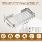 Stainless Steel Bar Soap Holder Dish For Bathroom brushed Silver 9 13 x4 61   