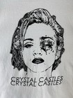 Vintage Rare 2010s Crystal Castles Madonna White Longsleeve Large Shirt
