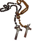 12 X Wholesale Saint Benedict Wooden Rosary Prayer Beads Men Jerusalem  Memorial