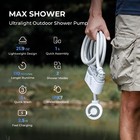 Flextailgear Max Shower Ultralight Travel Water Pump For Outdoor Hiking car Wash