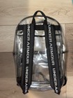 Under Armour Clear black Solid Backpack W  Shoulder Straps  Zip Closure  Logo