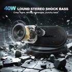 Portable Bluetooth Speaker  40w Bass  Ip67 Waterproof  16h Playtime  New In Box