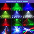 Dmx Rgbw Led Rotating Beam Stage Light Laser Moving Head Strobe Dj Light Disco