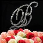 A-z Diamante Diamond Rhinestone Alphabets Letter Cake Topper Function Decoration