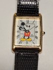 Lotus Mickey Mouse Tank Watch Runs Fine Fair Condition