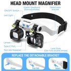 Coylapy Magnifying Glasses For Close Work  Jewelers Glass White 