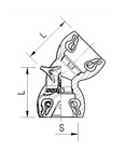Fits Raufoss 920 50 045 Coupling Head 92050045 Tekalan Fitting U-bend  45    S