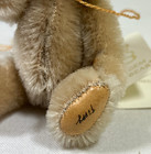 Little Gem Tippy Miniature Teddy Bear 1995 Signed Jointed Mohair Leather 3 25  B