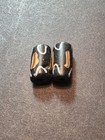      Rare      2 Vintage African Trade Beads Venetian Italian Millefiori Black Pink