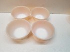 Set Of 4 Fire King  424 Peach Lustre 6 Oz  Dessert Custard Cups Scalloped-mint 