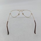 Vintage Ray-ban Gold Aviator Sunglasses Frames Only 55-14 Made In Italy 97