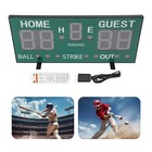 5-levels Electronic Baseball Scoreboard 78 35cm Abs Score Display Board Green