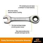 Gearwrench Wrench Set Sae metric Stubby Combination Ratcheting Steel 14 Piece